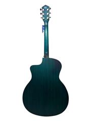 MANTIC GT-1GCGR ACOUSTIC GUITAR TEAL CUTAWAY BODY